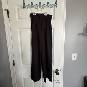 Elegant Black High-Waisted Pants